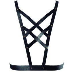 Bijoux - Indiscrets Maze Arnês Cruzado Com Decote Preto