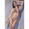 Cr-4489 Leopard Print Bikini Set UK Size 8-10 S/M