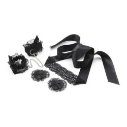 Zwarte kanten set Lace Me Up Crushious