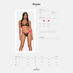 Černá souprava Elisetta Obsessive 40-42 L/XL