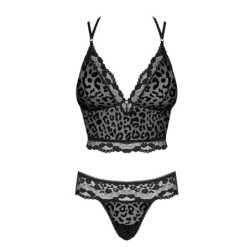 Černá souprava Giully Obsessive 40-42 L/XL