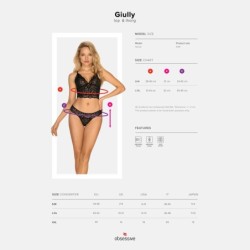 Giully Obsessive Fekete szett 40-42 L/XL