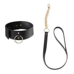 Bijoux Indiscrets Maze - Collar Amb Corretja Negre