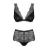 Klarita Obsessive Black Set 40-42 L/XL