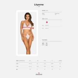 Комплект Lilyanne Obsessive Бял 40-42 L/XL