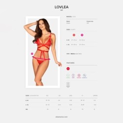 Lovlea Obsessive Červená súprava 40-42 L/XL