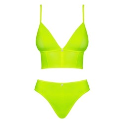 Žlutá souprava Neonia Obsessive 36-38 S/M