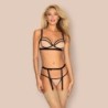 Conjunto Nudelia Obsessive Preto 36-38 S/M