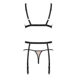 Nudelia Obsessive musta setti 36-38 S/M