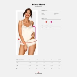 Obsessive Perla Prima Neve szett 40-42 L/XL