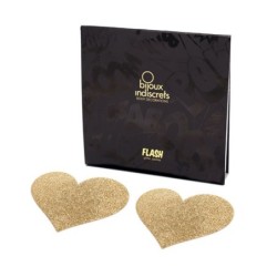 Bijoux - Indiscrets Flash Nippelpads Herz Gold