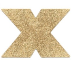 Bijoux - Indiscrets Tepelbedekkers Flash Kruis Goud
