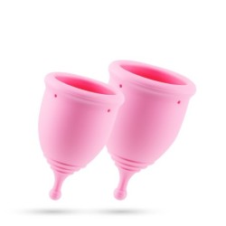 Menstruacinės Taurės Minerva S + L Su Maišeliu Ir Žaislų Valikliu 150 Ml Crushious