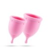 Copos Menstruais Minerva S + L Com Bolsa E Limpador De Brinquedos 150 Ml Crushious