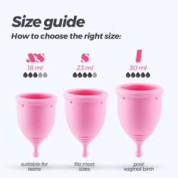 Menstrualne skodelice Minerva S + L z vrečko in čistilom za igrače 150 ml Crushious