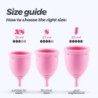 Menstrualne skodelice Minerva S + L z vrečko in čistilom za igrače 150 ml Crushious