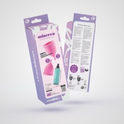 Menstruacinės Taurės Minerva S + L Su Maišeliu Ir Žaislų Valikliu 150 Ml Crushious