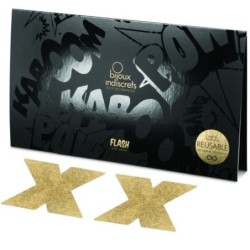 Bijoux - Indiscrets Tepelbedekkers Flash Kruis Goud
