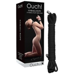 Kinbaku 5 meetri pikkune must piitsutusköis