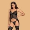 Korsett ja püksikud Contica Obsessive Must 36-38 S/M