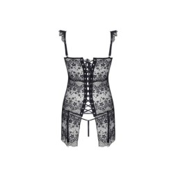 Corset En String Alena Zwart Beauty Night Fashion 36-38 S/M