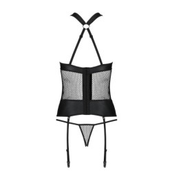 Corset Et String Amanda Noir Passion 40-42 L/XL