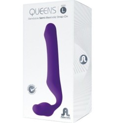 Queens Strap-On Flexibel Violett Storlek L