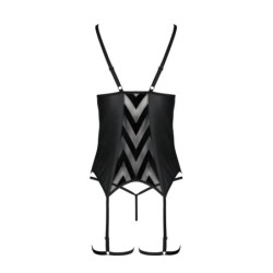Corset Et String Angelica Noir Passion 36-38 S/M