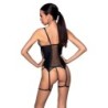 Corset Et String Beth Noir Passion 40-42 L/XL