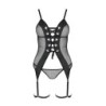 Corset Et String Beth Noir Passion 40-42 L/XL