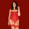 Serre-taille et string Blossmina Taille Queen Obsessive 48-50 4XL/5XL