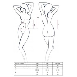 Korsetas ir Raudonos spalvos Passion kelnaitės su apynasriu 40-42 L/XL