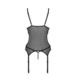 Corset Et String Christa Noir Erotic Line Passion 40-42 L/XL