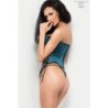 Corset en String Cr-3820 Blauw 40-42 L/XL