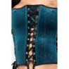 Corset en String Cr-3820 Blauw 40-42 L/XL