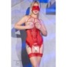 Corsetto E Perizoma Cr-4412 Rosso 36 S