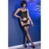 Corset En String Cr-4623 Chilirose Zwart 42 XL