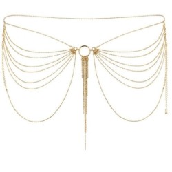 Bijoux - Magnifique Joya De Cadenas Metlicas Para Cintura Dorada