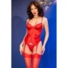 Corsetto E Perizoma Cr-4845 Rosso Chilirose 40 L