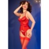 Corset En String Cr-4845 Rood Chilirose 40 L