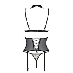 Corset en String Dominica Beige Devil Collection Passion 40-42 L/XL