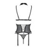 Zwarte Dominica Corset & String Devil Collection Passion 40-42 L/XL