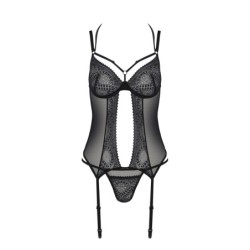 Korsetti ja stringit Drosera Musta Eco Collection Passion 40-42 L/XL