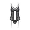 Corset Et String Drosera Noir Eco Collection Passion 40-42 L/XL