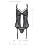 Corset Et String Drosera Noir Eco Collection Passion 40-42 L/XL