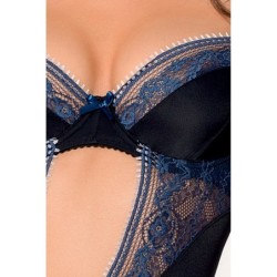 Corset Et String Gisele Noir Passion 40-42 L/XL