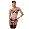 Corset e Fio Dental Hera Rosa Claro Devil Collection Passion 44-46 XXL/3XL