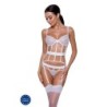 Corset et String Kyouka Blanc Devil Collection Passion 40-42 L/XL