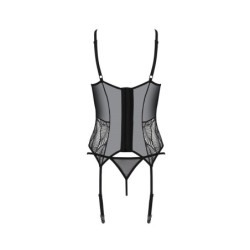 Corset Et String Leafa Noir Eco Collection Passion 40-42 L/XL