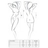 Juodas korsetas ir stringai "Lotus Passion" 44-46 XXL/3XL